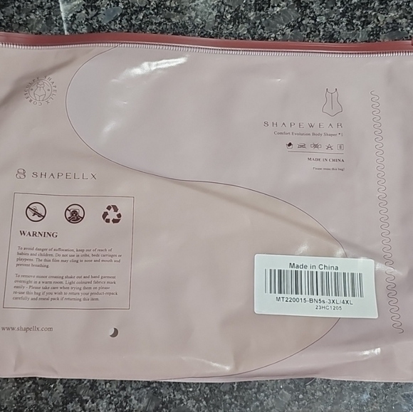 NWT Shapellx Tank Shapewear Cami Stretch 3X/4X Plus Size Brown - Picture 8 of 10